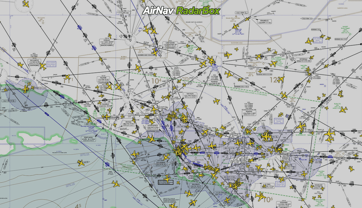 AirNav RadarBox Feature Of The Week HI VFR LO Maps AirNavRadar HI Map Blog Post 